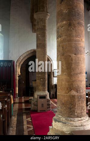 St. Peter and St Paul`s Church, Hannington, Northamptonshire, England, UK Stock Photo